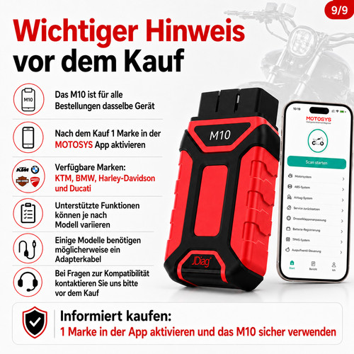 Dispositivo diagnostico moto